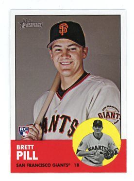 2012 Topps Heritage SP 460 Brett Pill Giants