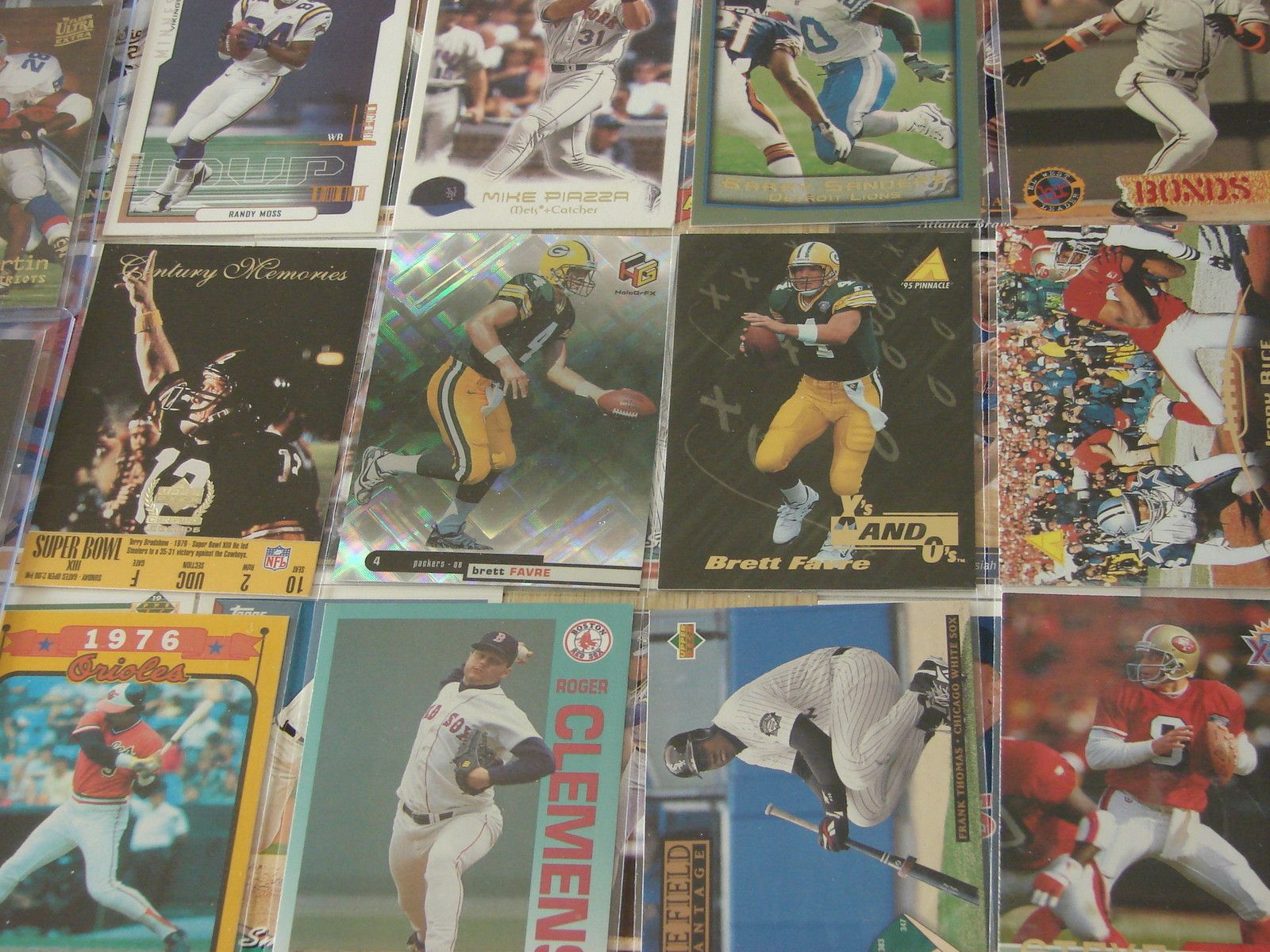  FAVRE, TERRY BRADSHAW, JERRY RICE, BARRY SANDERS, MOSS AND MORE