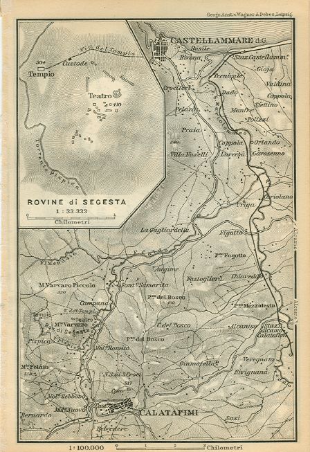 Italy Map Castellmmare Cataltafimi Rovine Di Selinunte