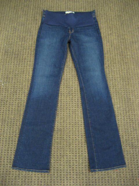 Brand Maternity Jeans Stretch Bootcut Long Dark Blue Size 31 Medium