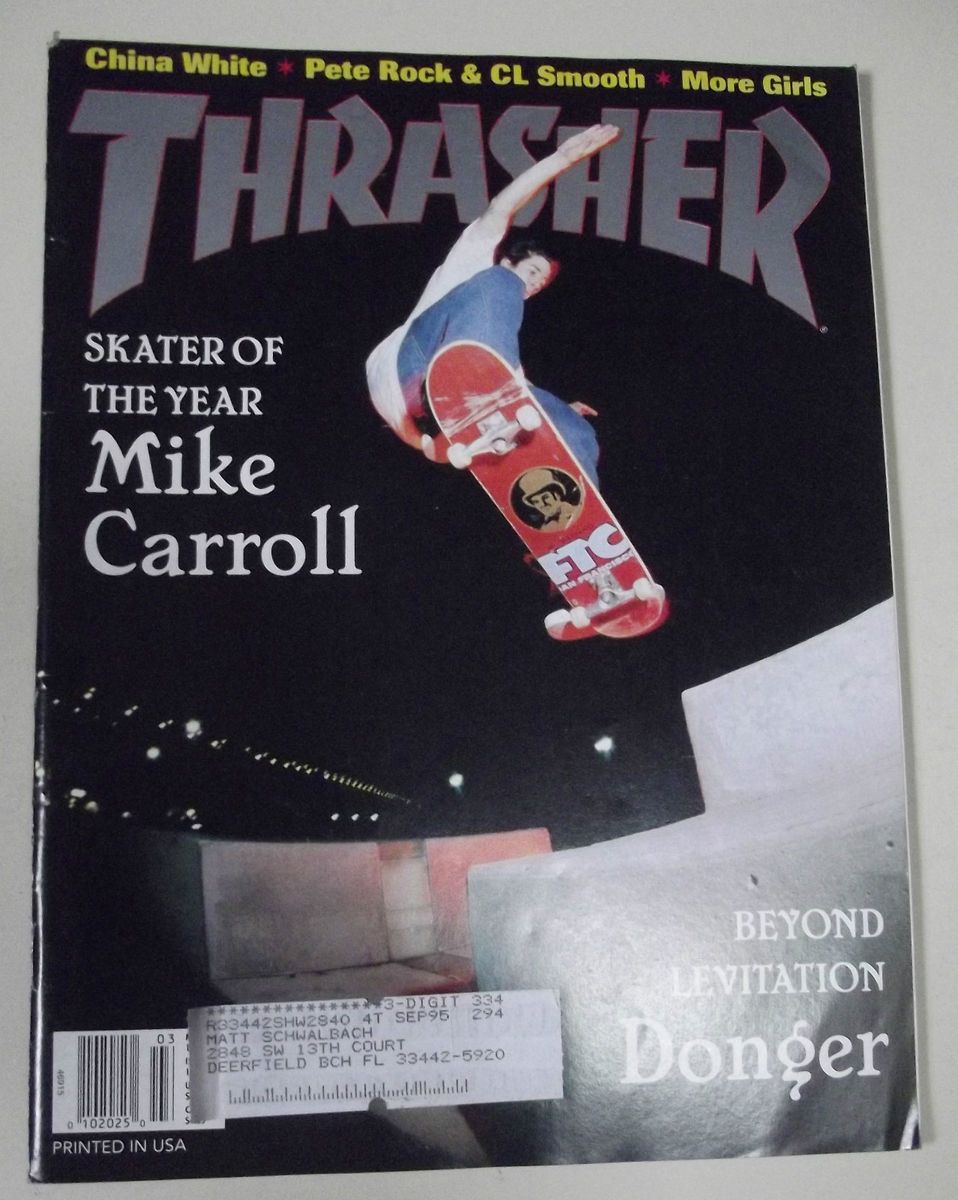  Thrasher Magazine Mike Carroll J Jessee Devon Walsh Snowboard