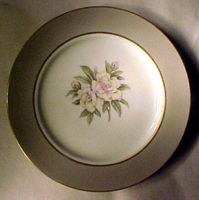 Royal Jackson China Countess Heirloom Gray Dinner Plate