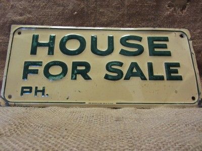  House for Sale Sign Antique Store Old Signs Business House 7429
