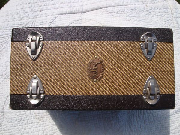 Vintage Barnett Jaffe Baja Tweed Slide Case