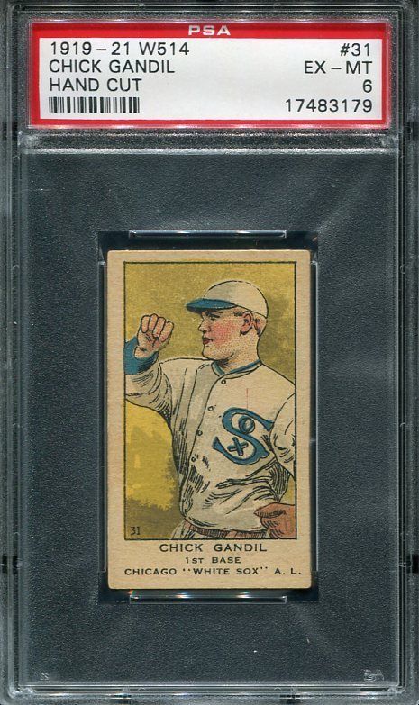 1919 W514 Chick Gandil Black Sox Series Pop 2 None Higher PSA 6