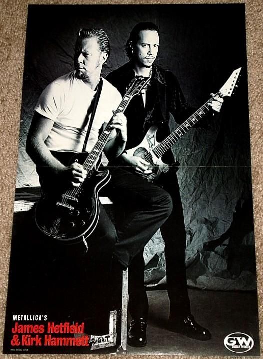 Metallica James Hetfield Kirk Hammett ESP GTR Poster