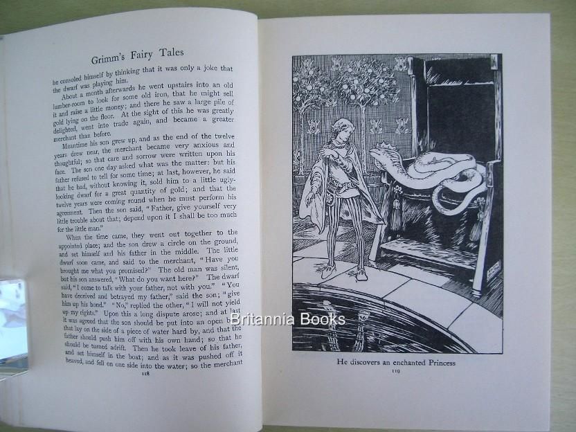 Grimms Fairy Tales Helen Stratton C 1948 Fine DJ