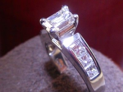 Jared Certified 1 36 CTW Emerald Cut Solitaire Princess Diamond