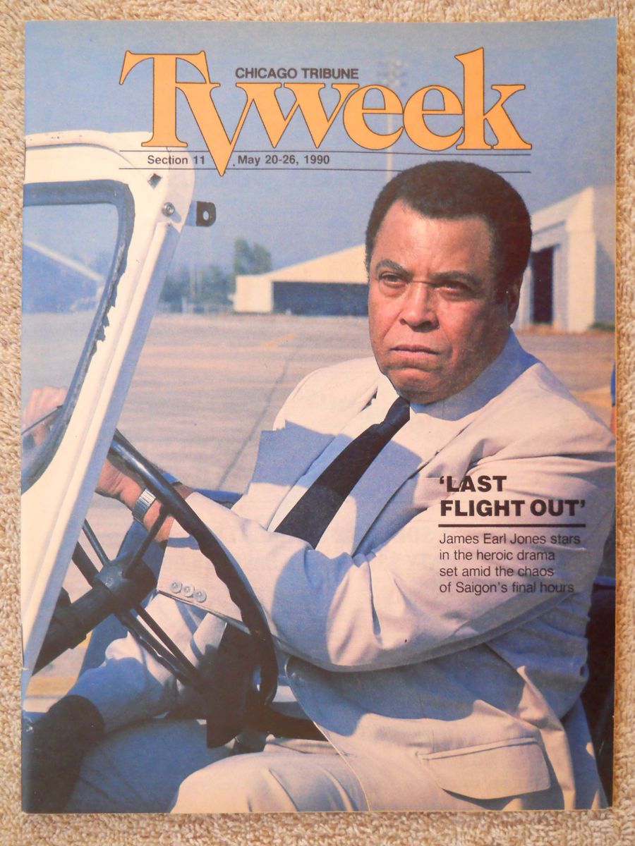 James Earl Jones Last Flight Out Chicago Tribune TV Guide May 20 1990