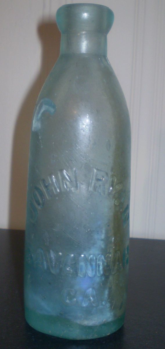 John Ryan Gravitating Stopper Aqua Bottle Soda Savannah GA Georgia