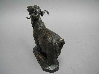 Bronze Goat Otto Jarl 19 20th Century Artist Sweden