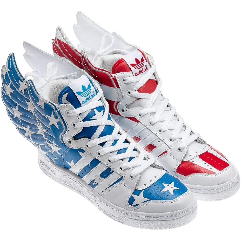 Adidas Originals Jeremy Scott Sz 10 5 JS Wings 2 0 US Flag Shoes