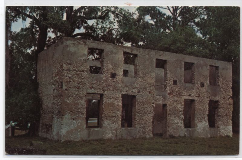  postcard showing horton house jekyll island georgia postally unused