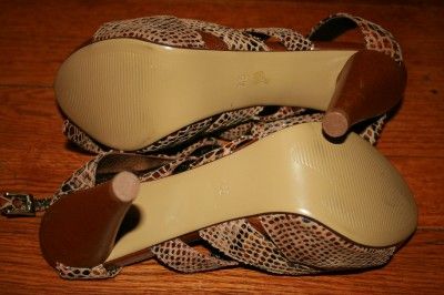 Jeffrey Campbell SJP Sarah Jessica Parker Size 7 5 Heel Python Animal