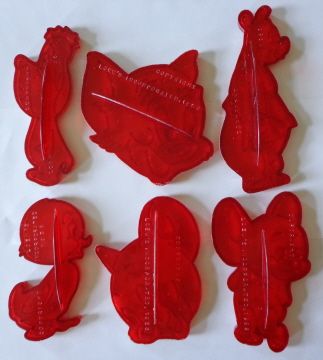  COMPLETE SET of 6 LOEWS Incorporated TOM and JERRY MGM Cookie Cutters