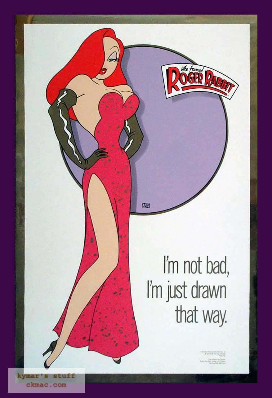 Who Framed Roger Rabbit Jessica Mylar 1sheet Poster