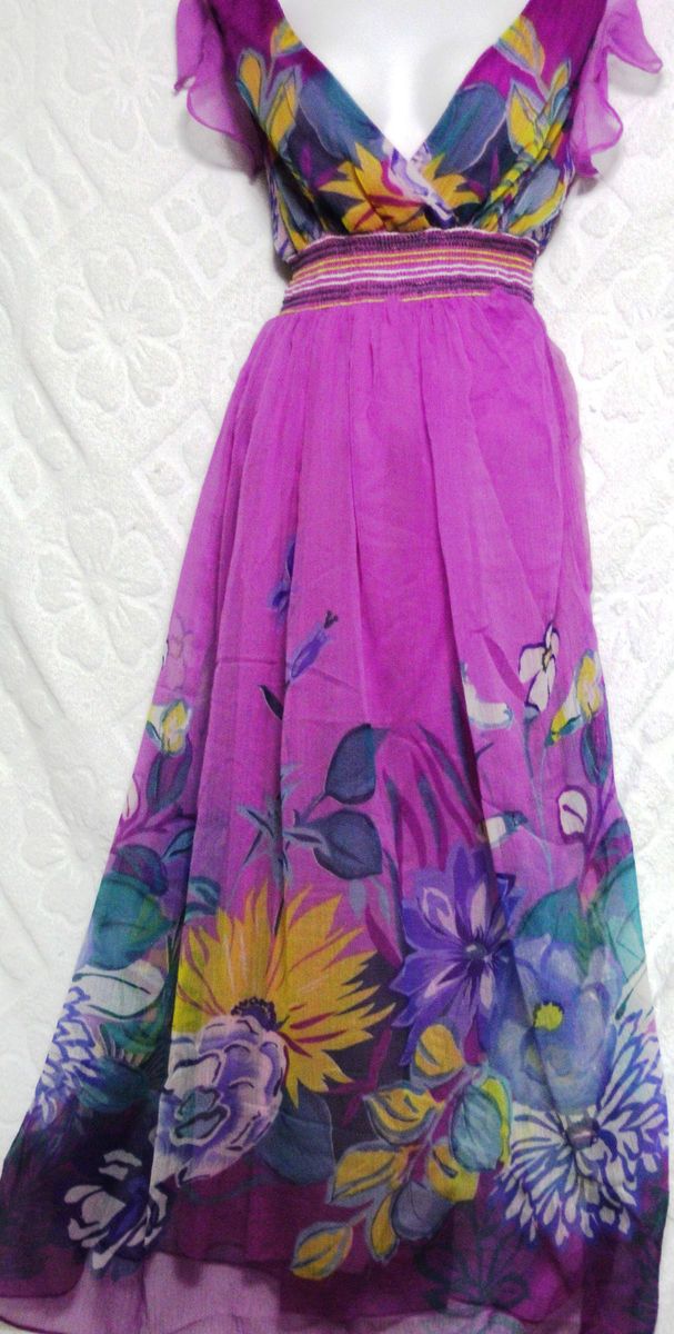 Jessica taylor floral print long cocktail party dress maxi size 3xL