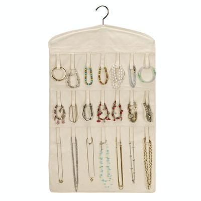 Hanging Cotton Jewelry Organizer