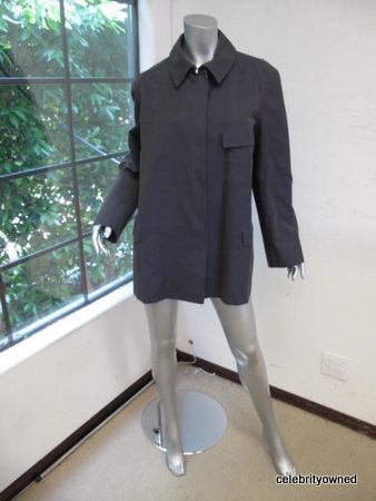 Jil Sander Navy Blue Oversized Hidden Pocket Jacket 42