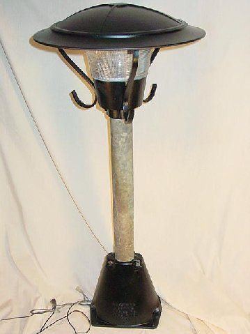 Vintage Industrial Holophane Iowa Street Light