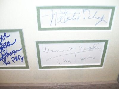  Signed Alan Hale Natalie Schafer Bob Denver Jim Backus Framed