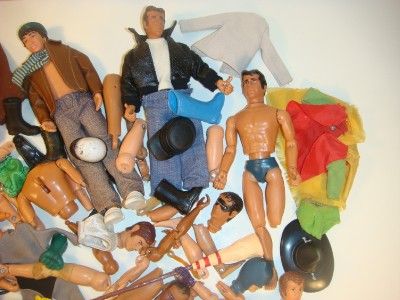 Huge Parts Lot Mego Ideal Mattel LJN Hasbro Figure Clothes Accessories