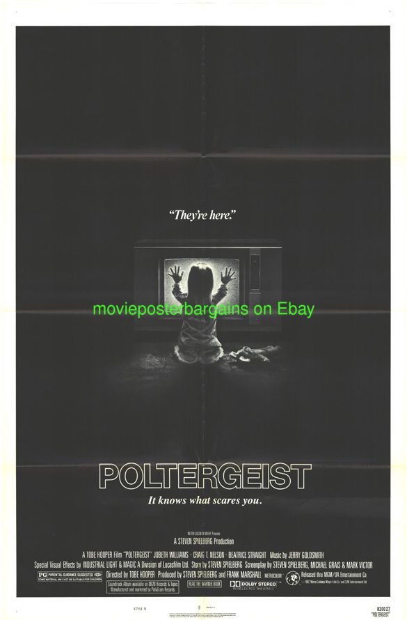 Poltergeist Movie Poster Steven Spielberg Horror Film