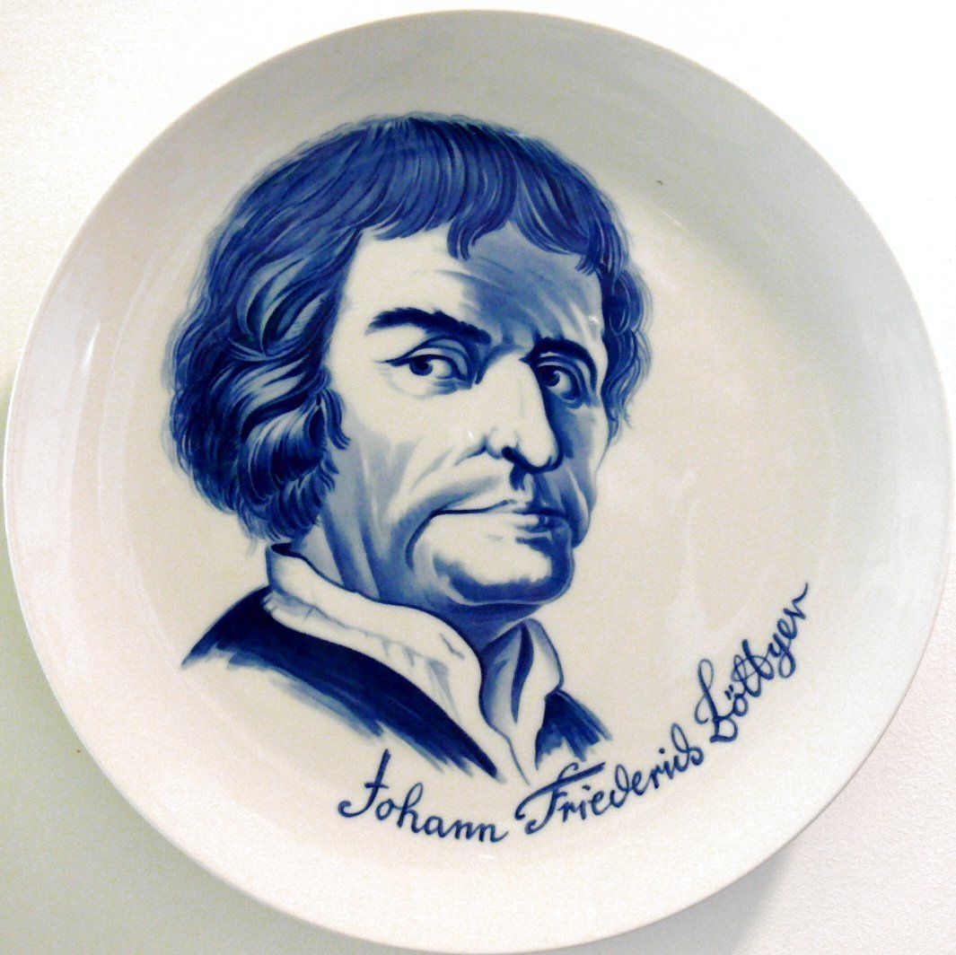 Original Meissen Wall Plate Johann Friedrich Böttger in Excellent