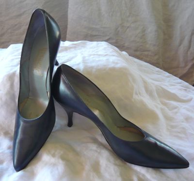 Year End BLOWOUT Johansen Vintage 60s Blue Heels Rockabilly Mad Men 6