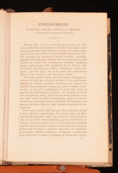 1868 75 4VOL Johann Baptist Franzelin Tractatus Sacramentis Deo Uno