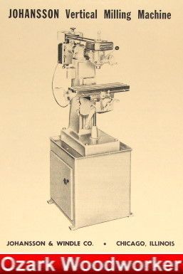 Johansson Vertical Milling Machine Parts Manual