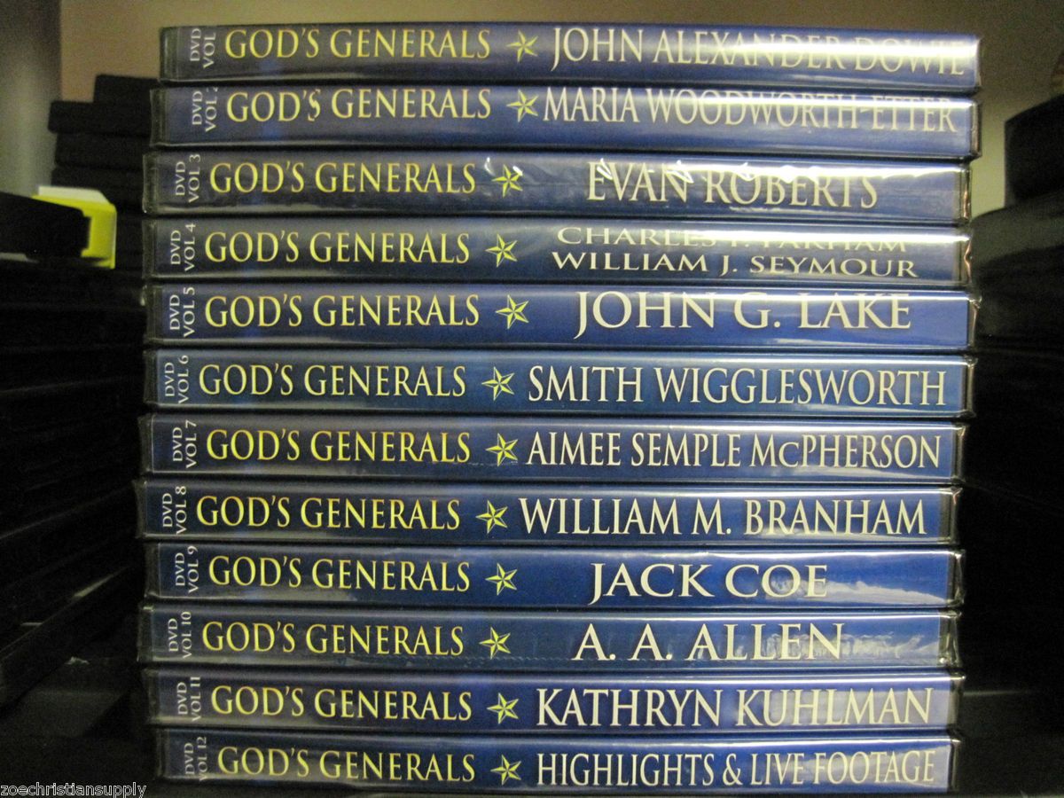 All 12 Gods Generals DVDs Brand New Roberts Liardon