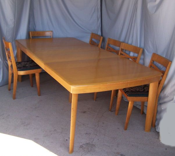 Heywood Wakefield Dining Room 8 Piece Modern Set  