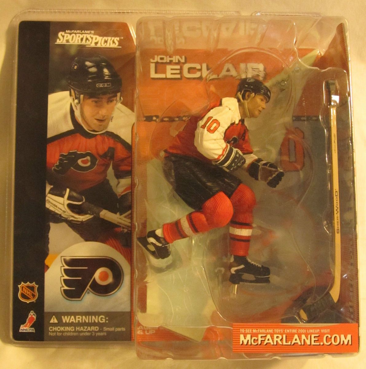 McFarlane Sports NHL Series 1 John LeClair Action AF VF  