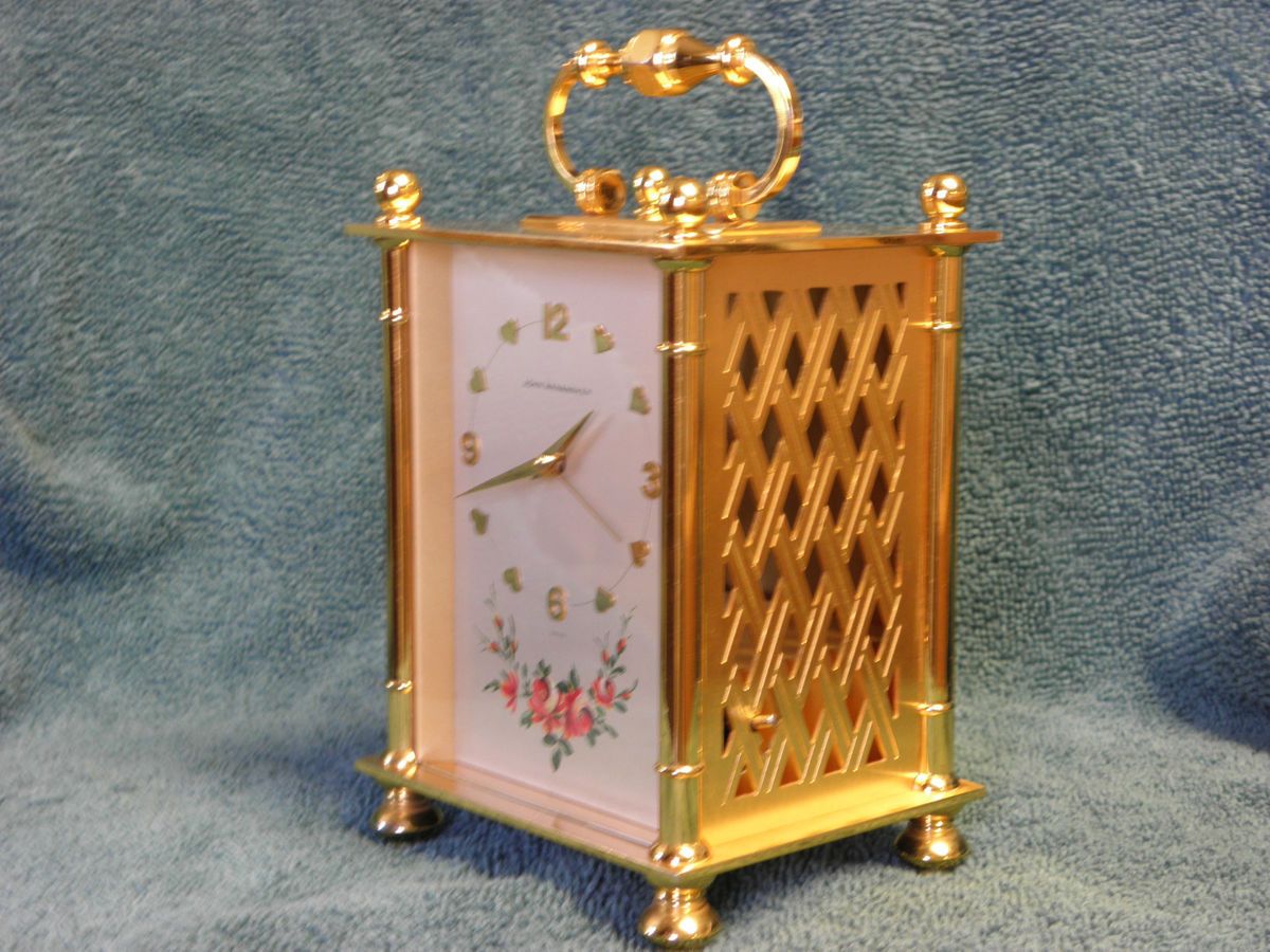 John Wanamakers Imhof 15 Jewel Musical Alarm Clock with 2 Tune Thorens Music Box  