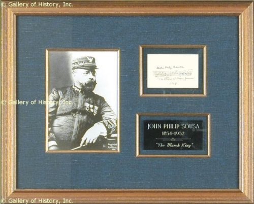 John Philip Sousa Autograph Musical Quotation Signed  