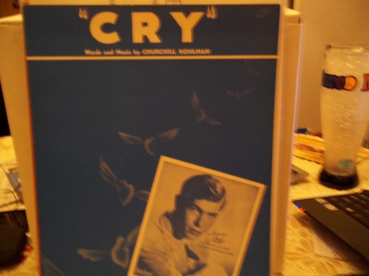 Johnnie Ray Cry Sheet Music  