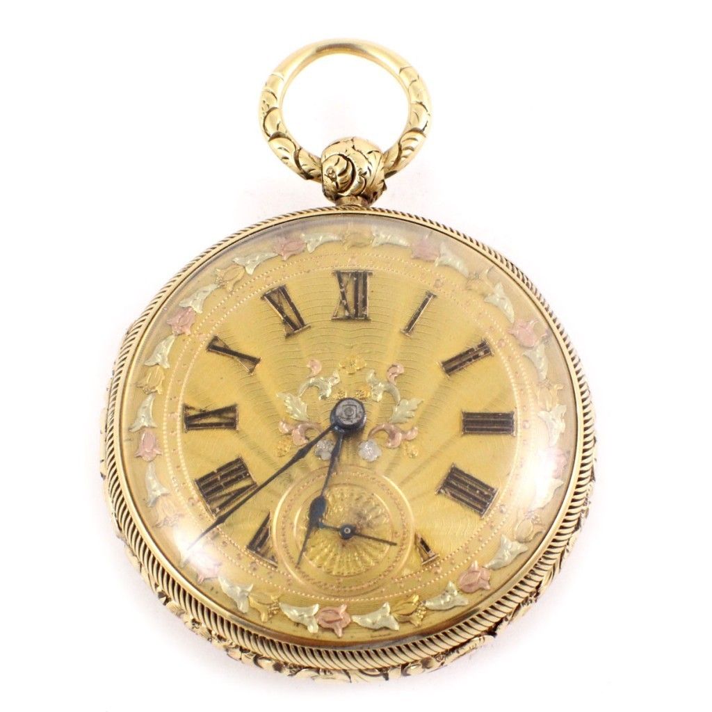 18k Yellow Gold J Johnstone Liverpool Pocket Watch  