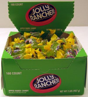 Jolly Rancher Green Apple Watermelon Candy 160 Ct Box  
