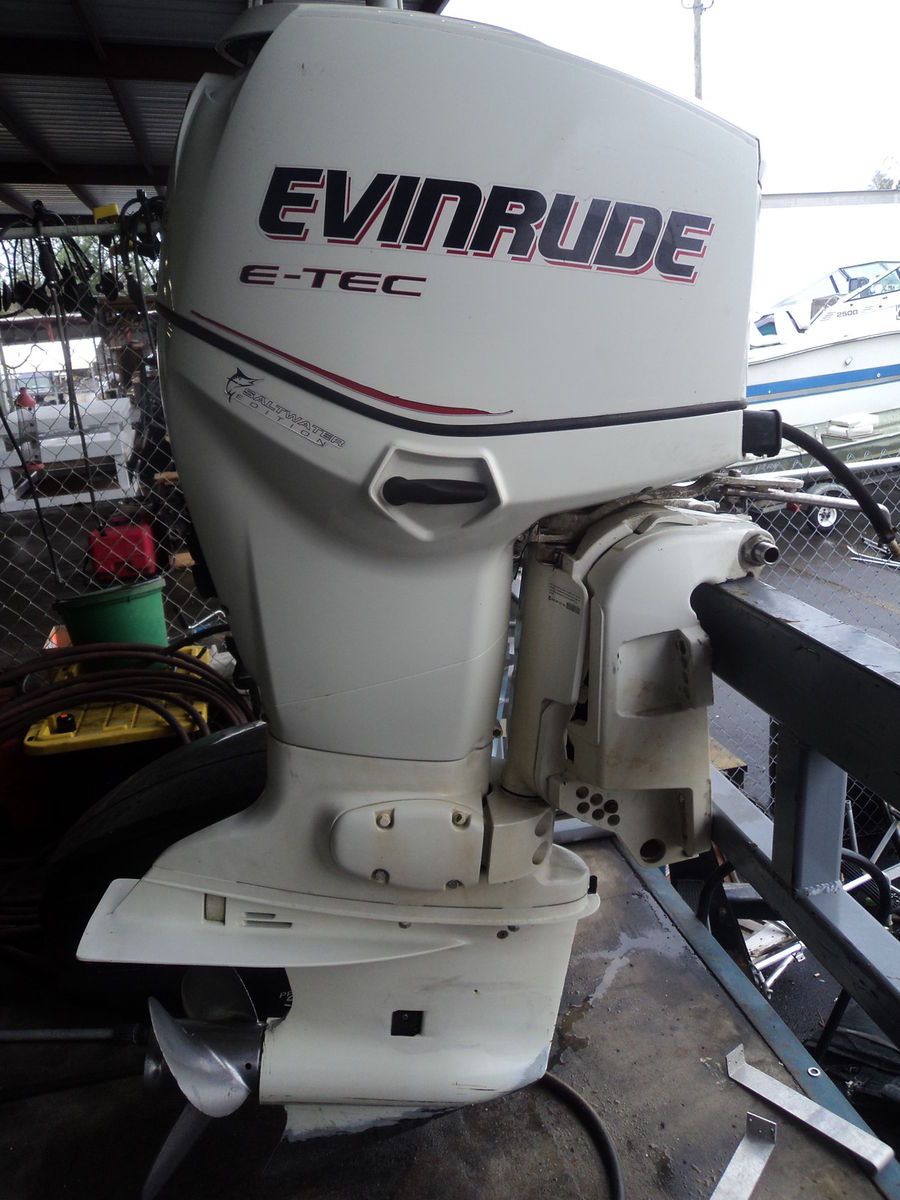 2006 OMC Johnson Evinrude E Tec 90HP Outboard 25" Boat Motor Etec 90 HP  
