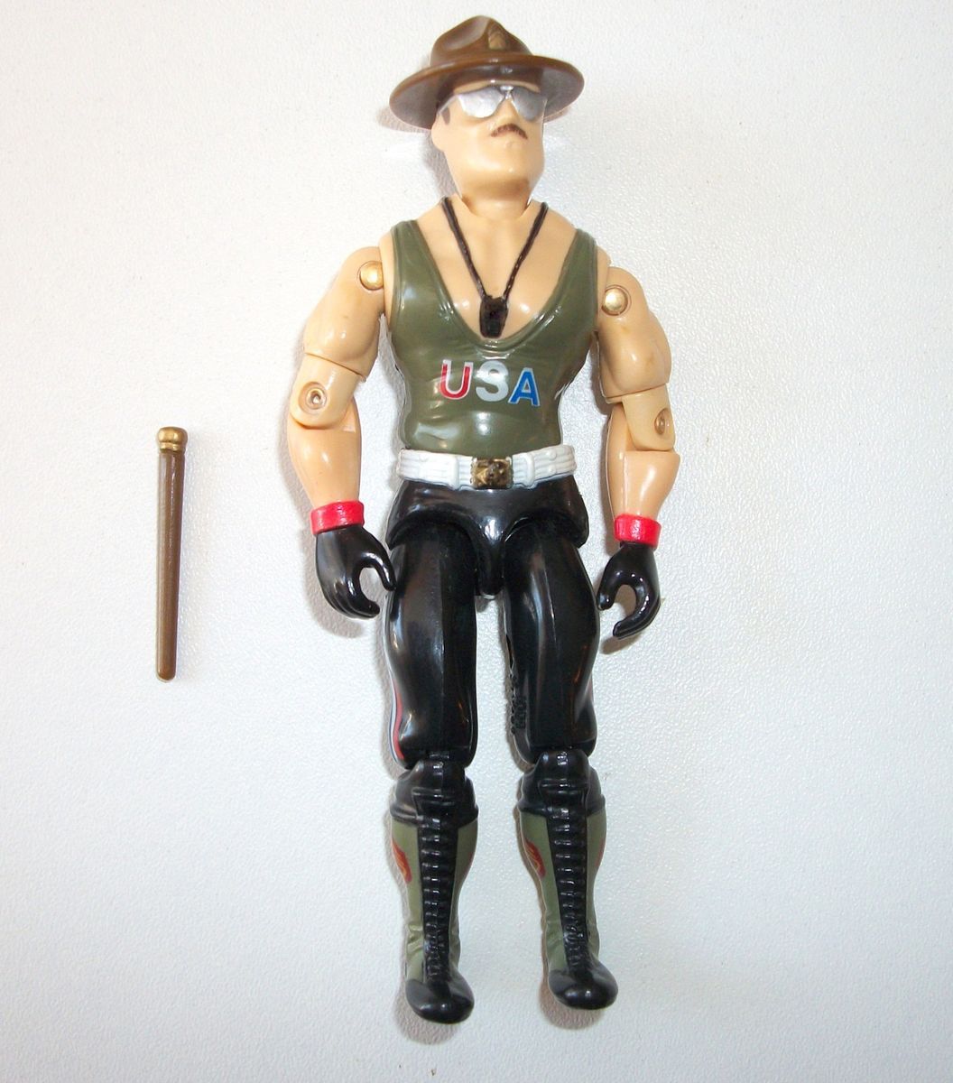 1985 SGT SLAUGHTER C 9 100 COMPLETE VINTAGE GI JOE FIGURE SERGEANT SARGENT  