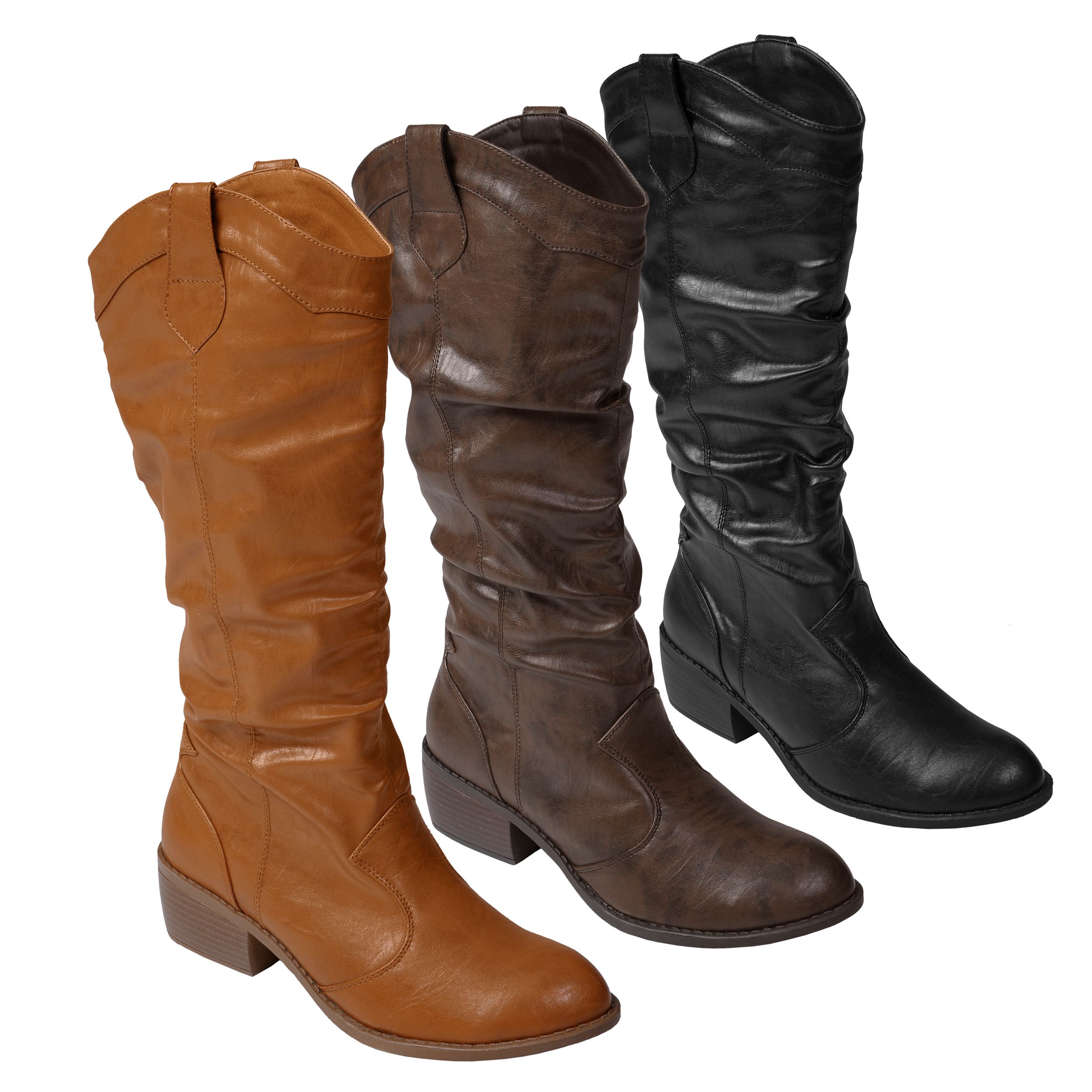 Journee Collection Womens Western Boots  