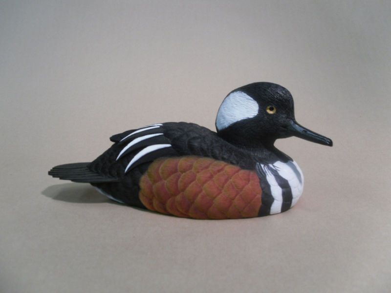 Jules A Bouillet Hooded Merganser Decorative Decoy