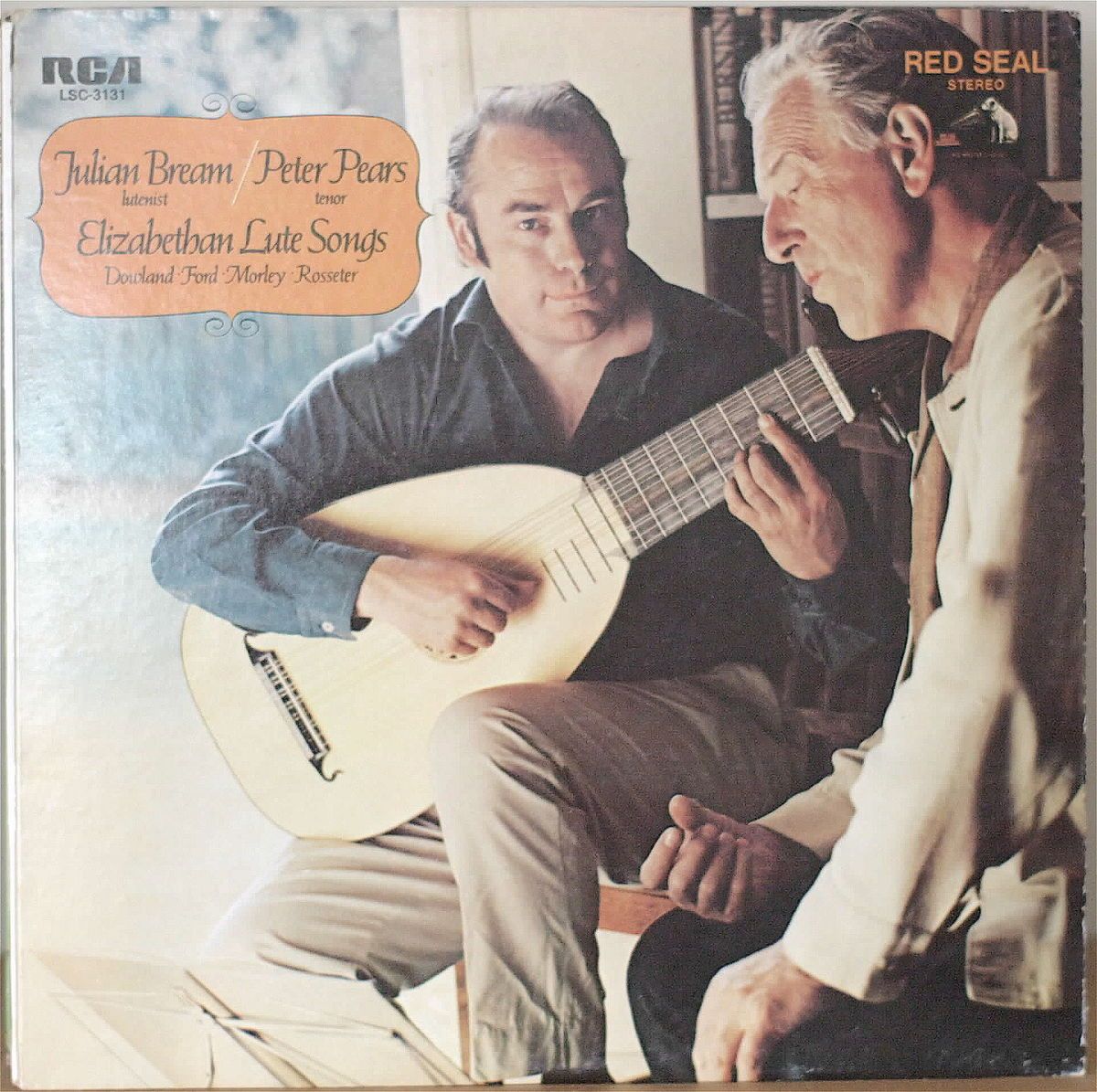 Julian Bream Peter Pears Elizabethan Lute Songs NM1970LP