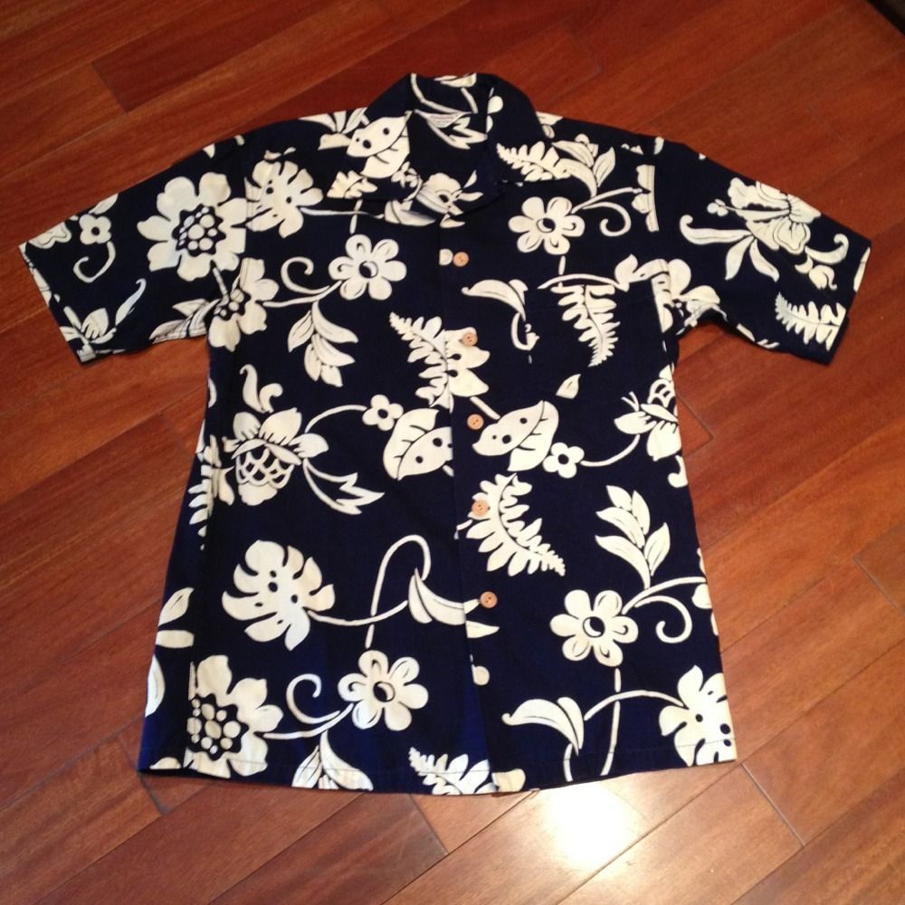 RARE 1950s Kamehameha Horizontal Button Top Loop Vintage Hawaiian