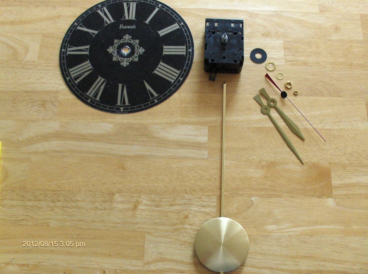 Quartz C Cell Pendulum Movement 8 Dial 10 Pend Hands 5 16 Threaded