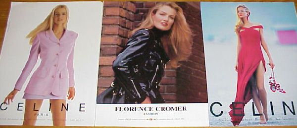 Karen Mulder Old clippings Fashion Ads Celine Cromer