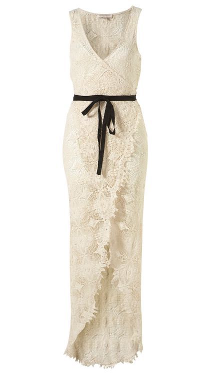 KATE MOSS TOPSHOP VINTAGE LACE WRAP CHIC COCKTAIL PARTY MAXI DRESS 12