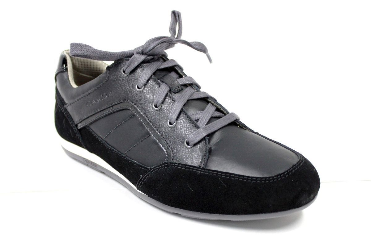 Calvin Klein Mens Casual Shoes Keanan Suede Leather Lace Up F1023