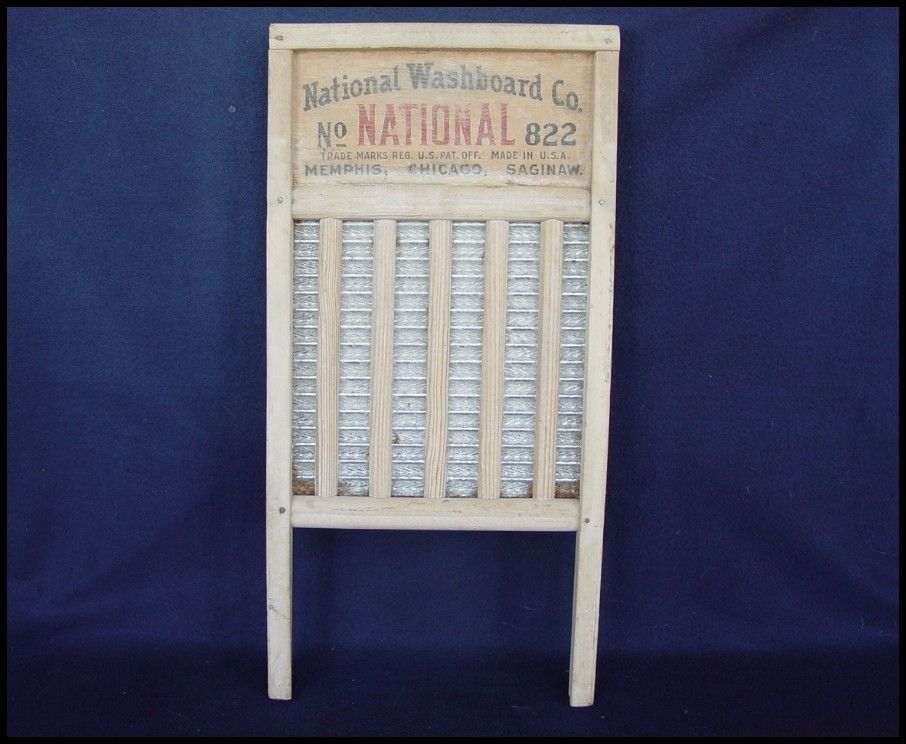 Antique National Washboard Memphis Chicago Saginaw 822